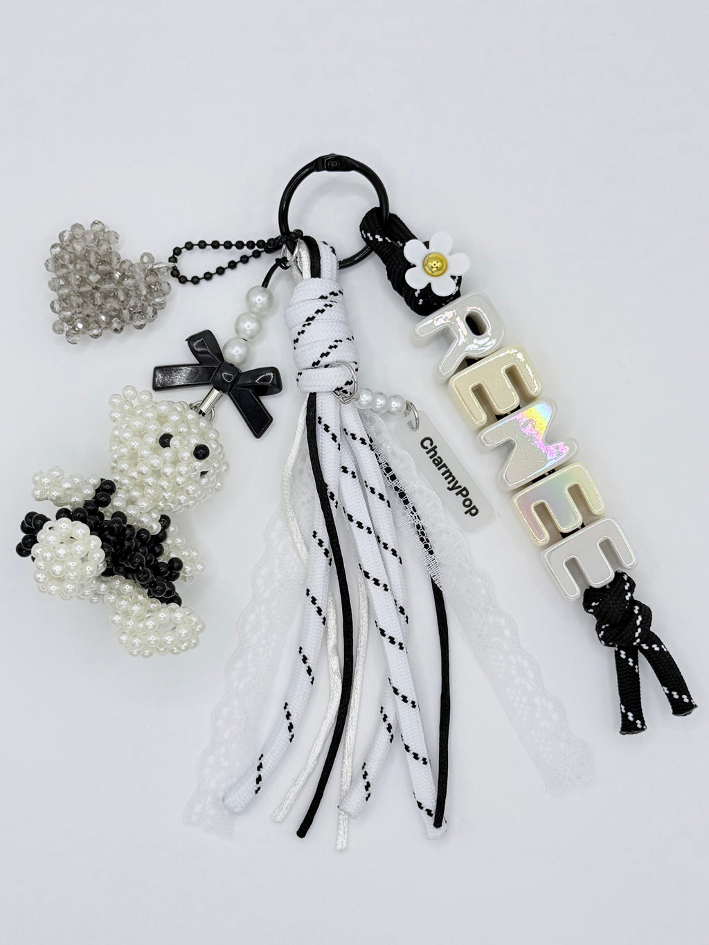 Pearl Bear Bag Charm