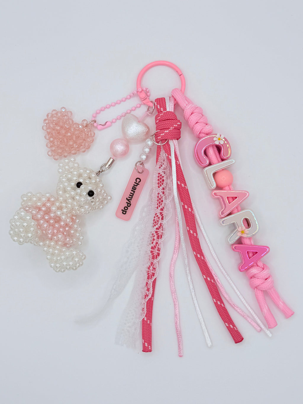 Pearl Bear Bag Charm