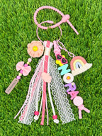 Macrame Rainbow Bag Charm
