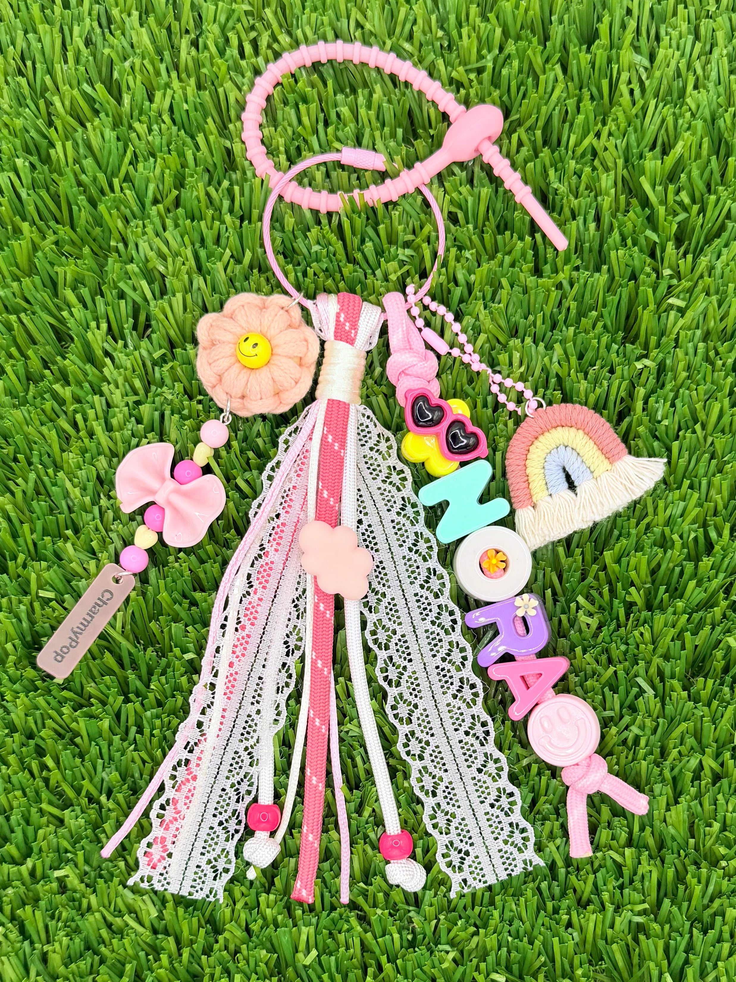 Macrame Rainbow Bag Charm