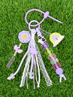 Macrame Rainbow Bag Charm