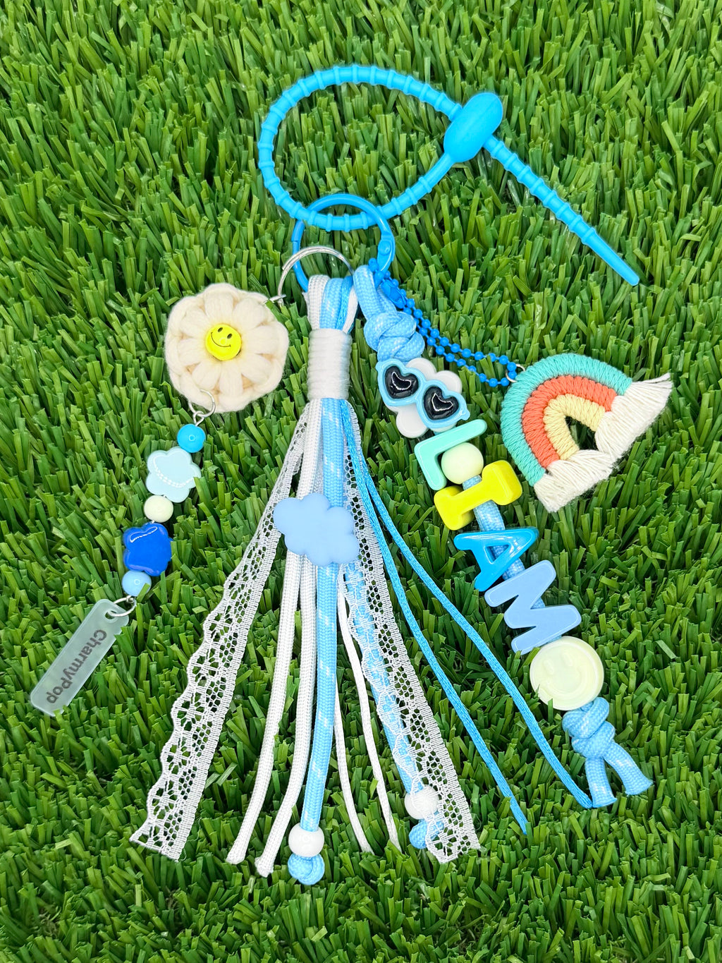 Macrame Rainbow Bag Charm