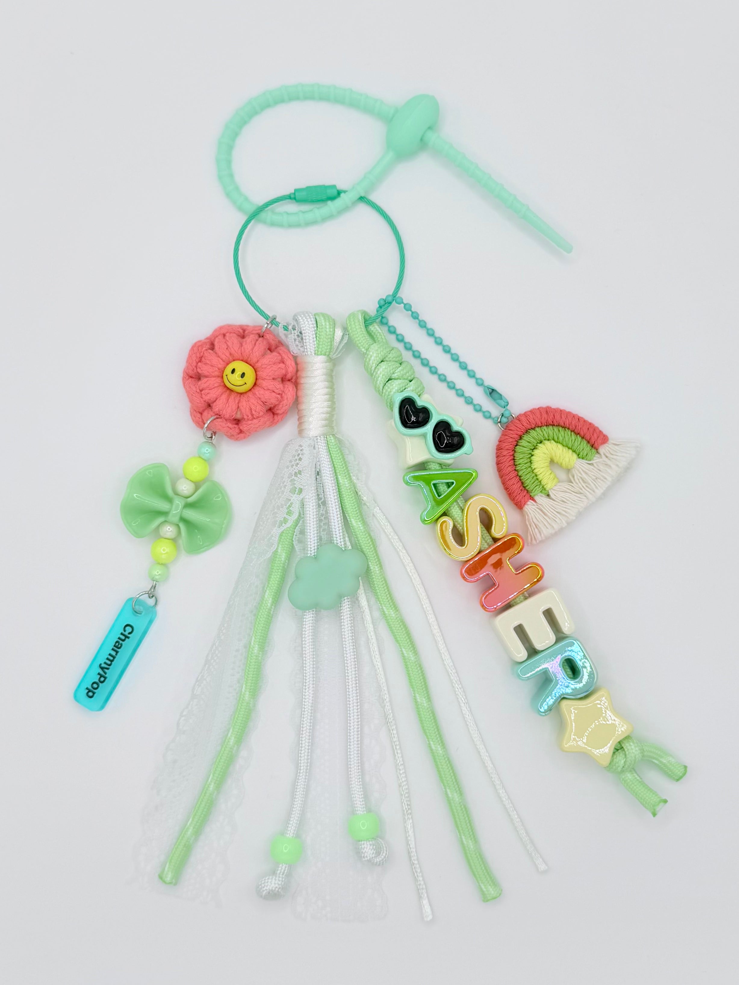 Macrame Rainbow Bag Charm