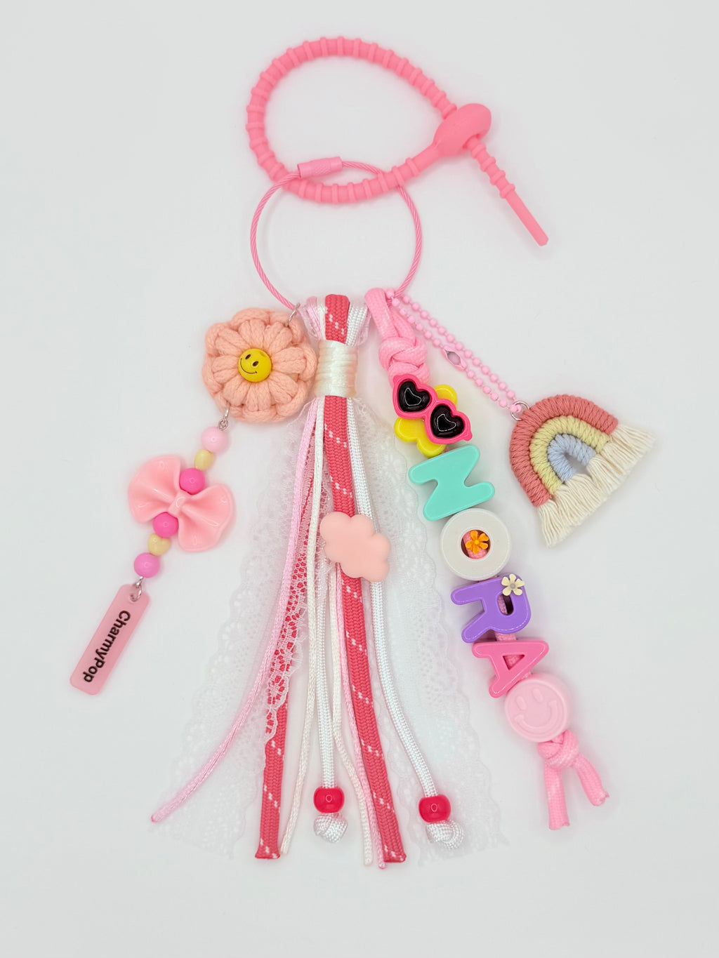 Macrame Rainbow Bag Charm
