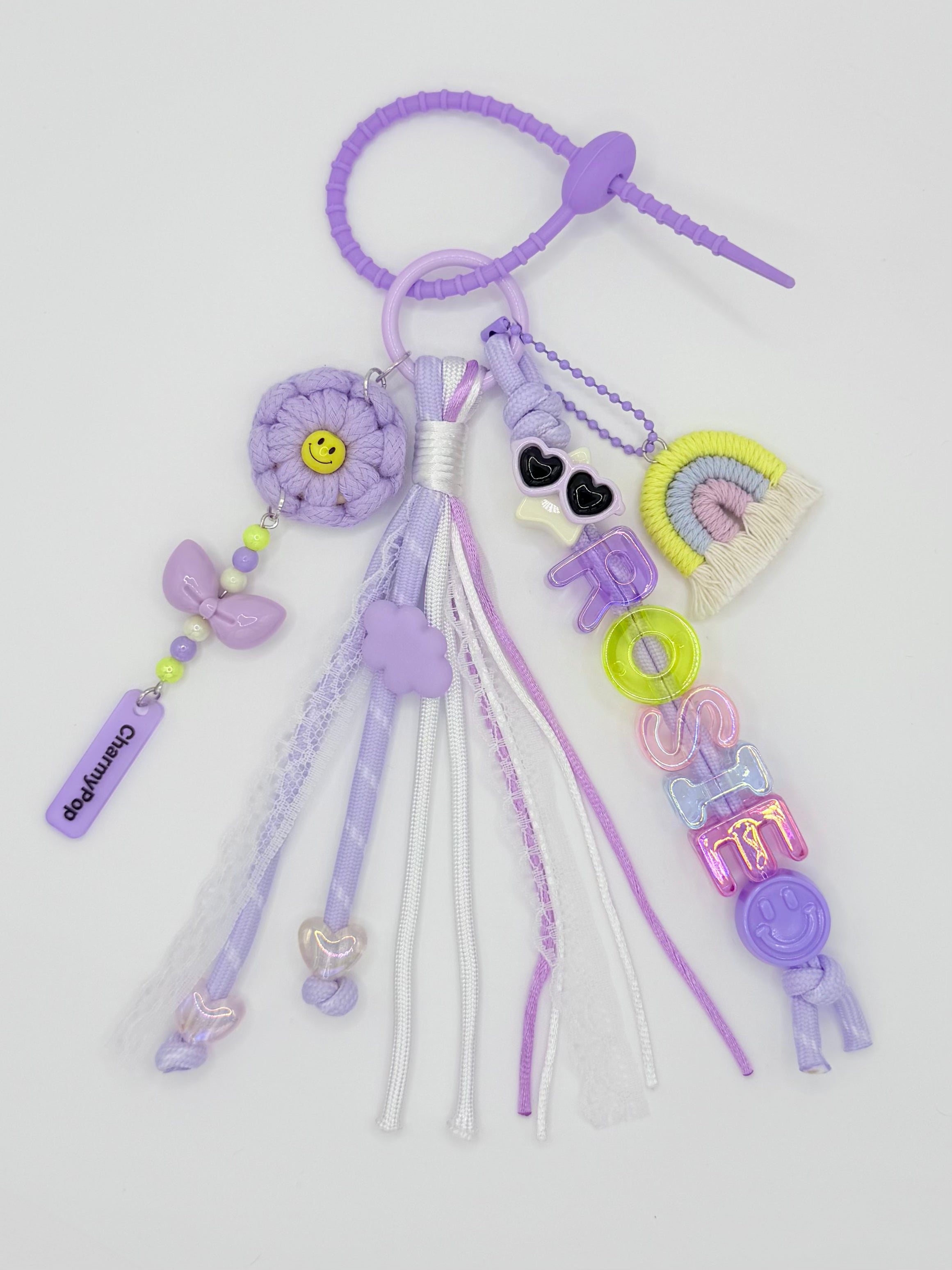 Macrame Rainbow Bag Charm