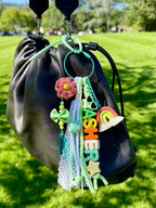 Macrame Rainbow Bag Charm